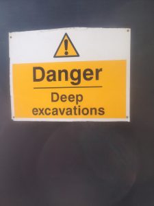 Leaving your excavation open overnight? Is it adequately signed and secure?